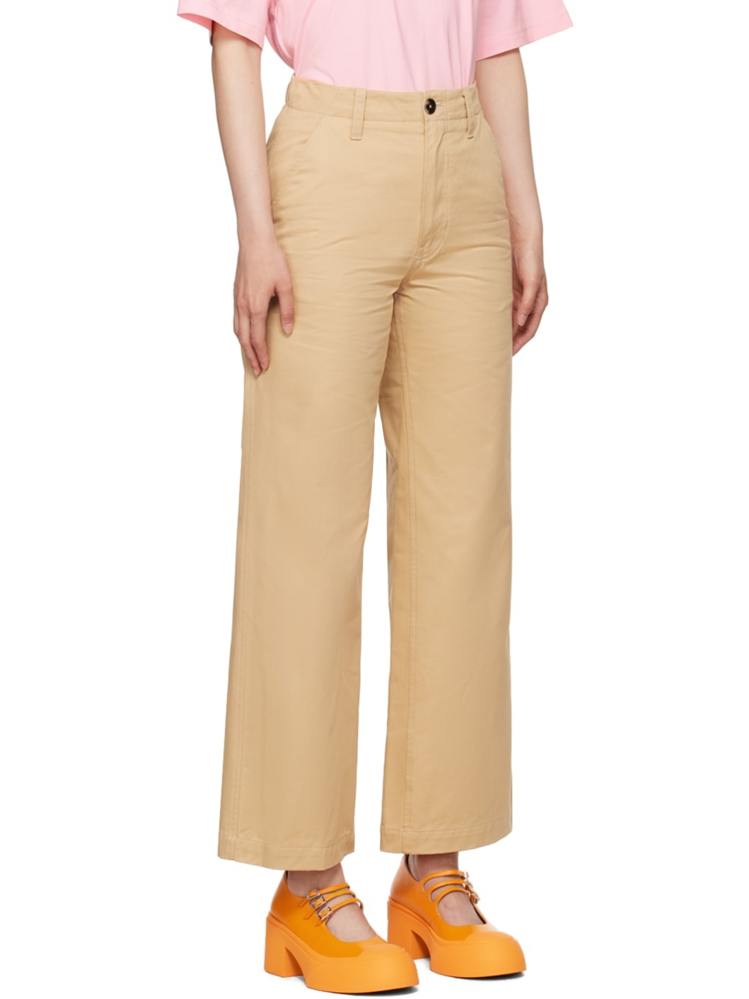 Tan Four-Pocket Trousers - 2