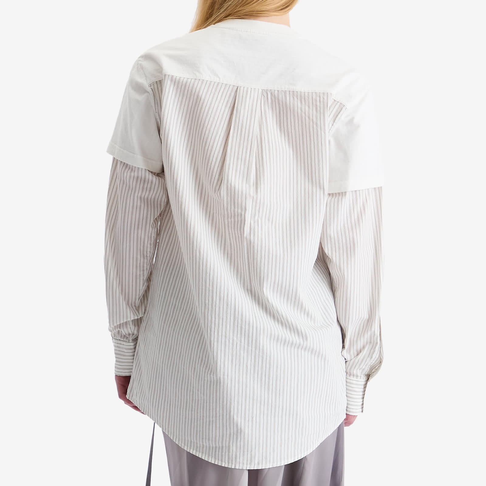 Acne Studios Eliah Double Layer Business Card Logo T-Shirt - 3