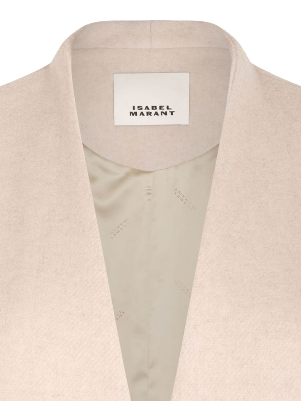 button-fastening flap-pockets single-breasted coat - 4