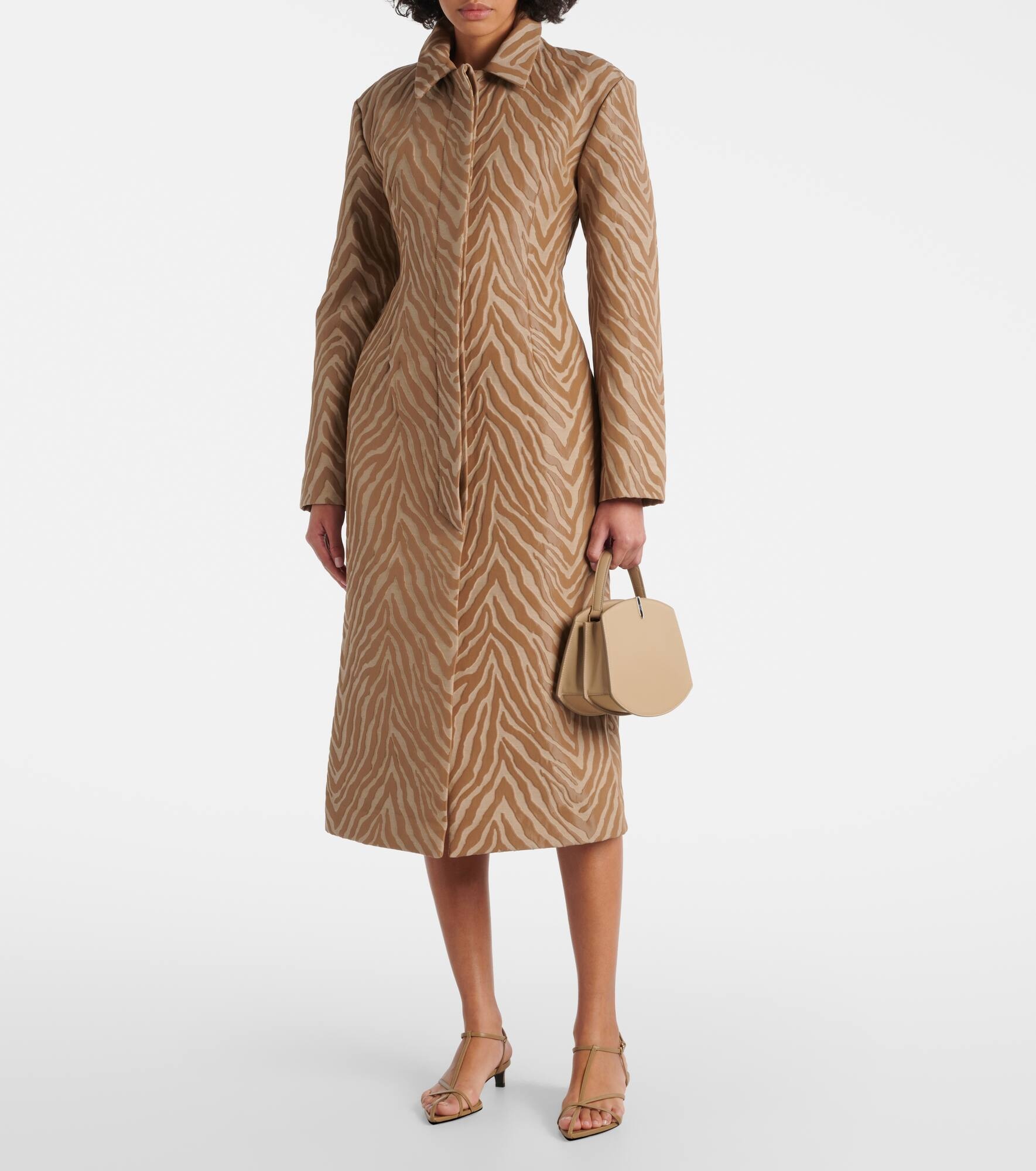 Mira cotton-blend jacquard coat - 6