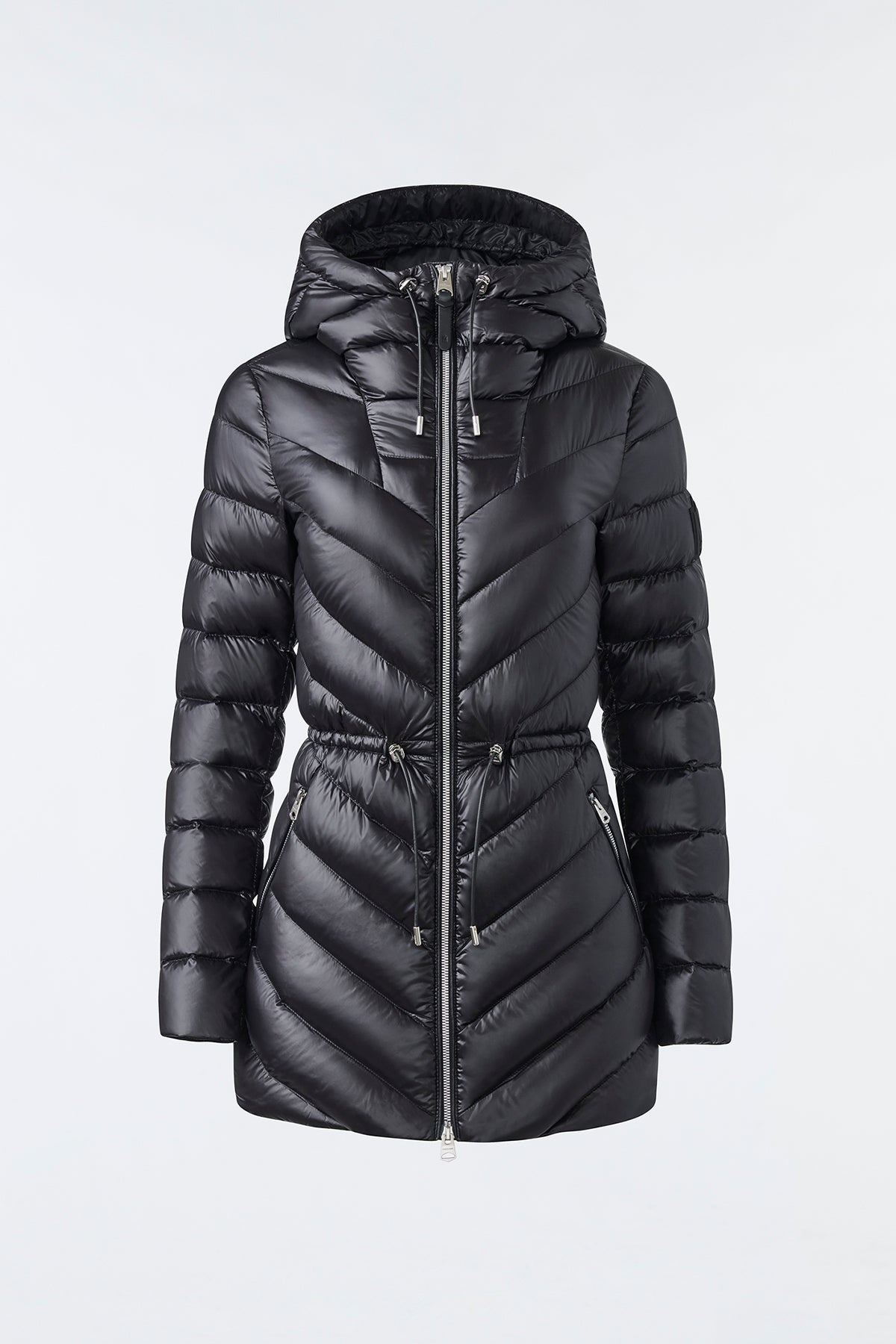 ARITA light hooded down chevron jacket - 1