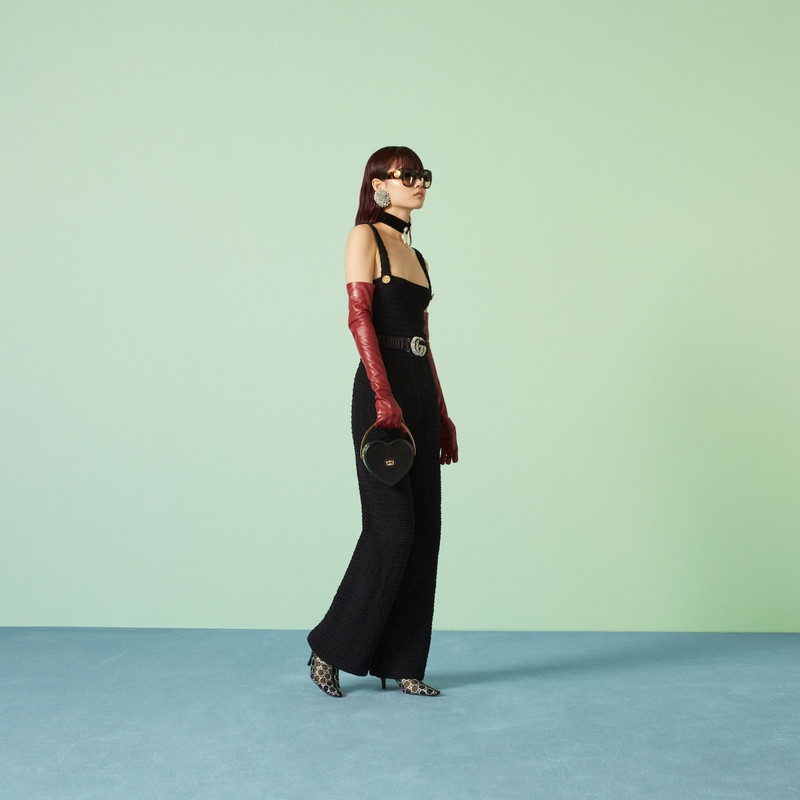 GUCCI Crochet cotton jumpsuit outlook