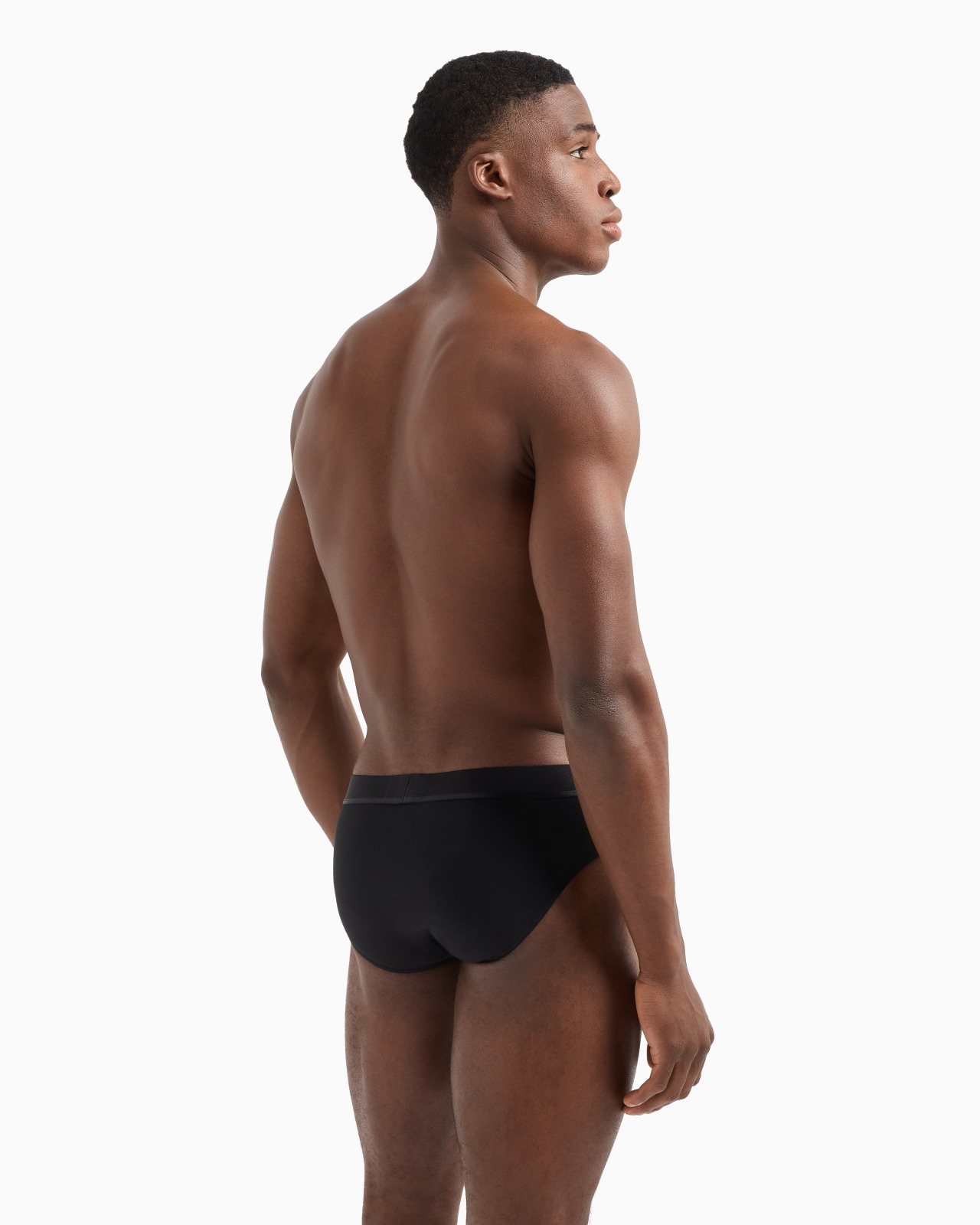 THREE-PACK OF ASV SHINY LOGOBAND ORGANIC-COTTON BRIEFS - 3
