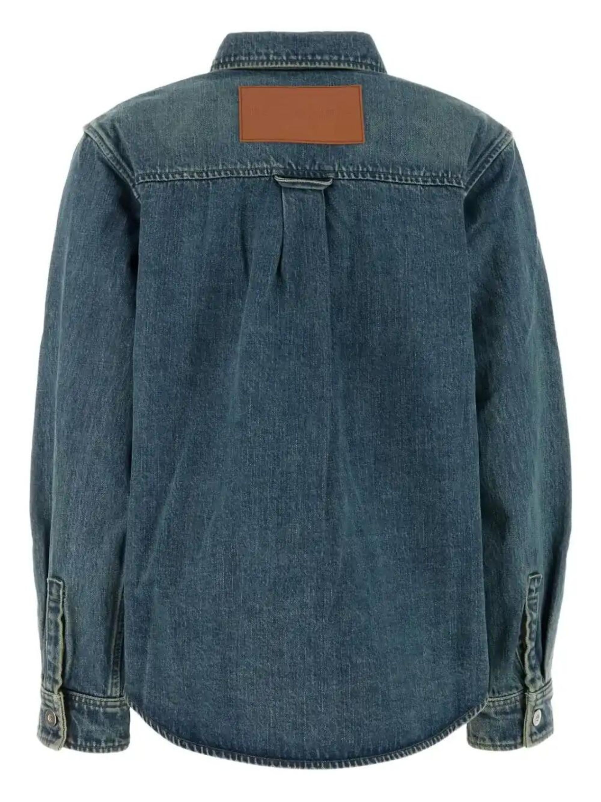 denim oversized shirt - 2