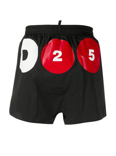 DSQUARED2 rear logo print swim shorts outlook