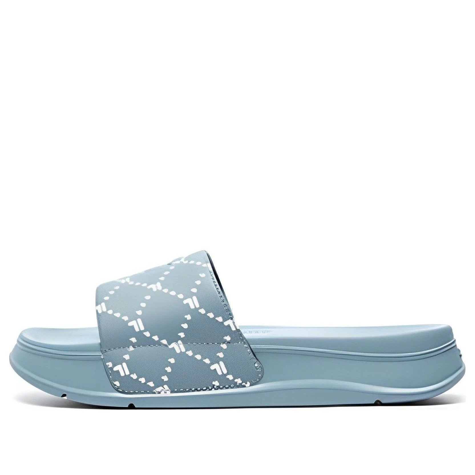 (WMNS) FILA Fusion COMO Sliders 'Teal Whire' T12W227510BLG - 1