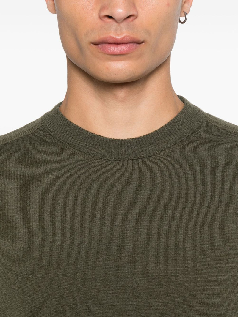 lens-detail crew-neck sweater 5