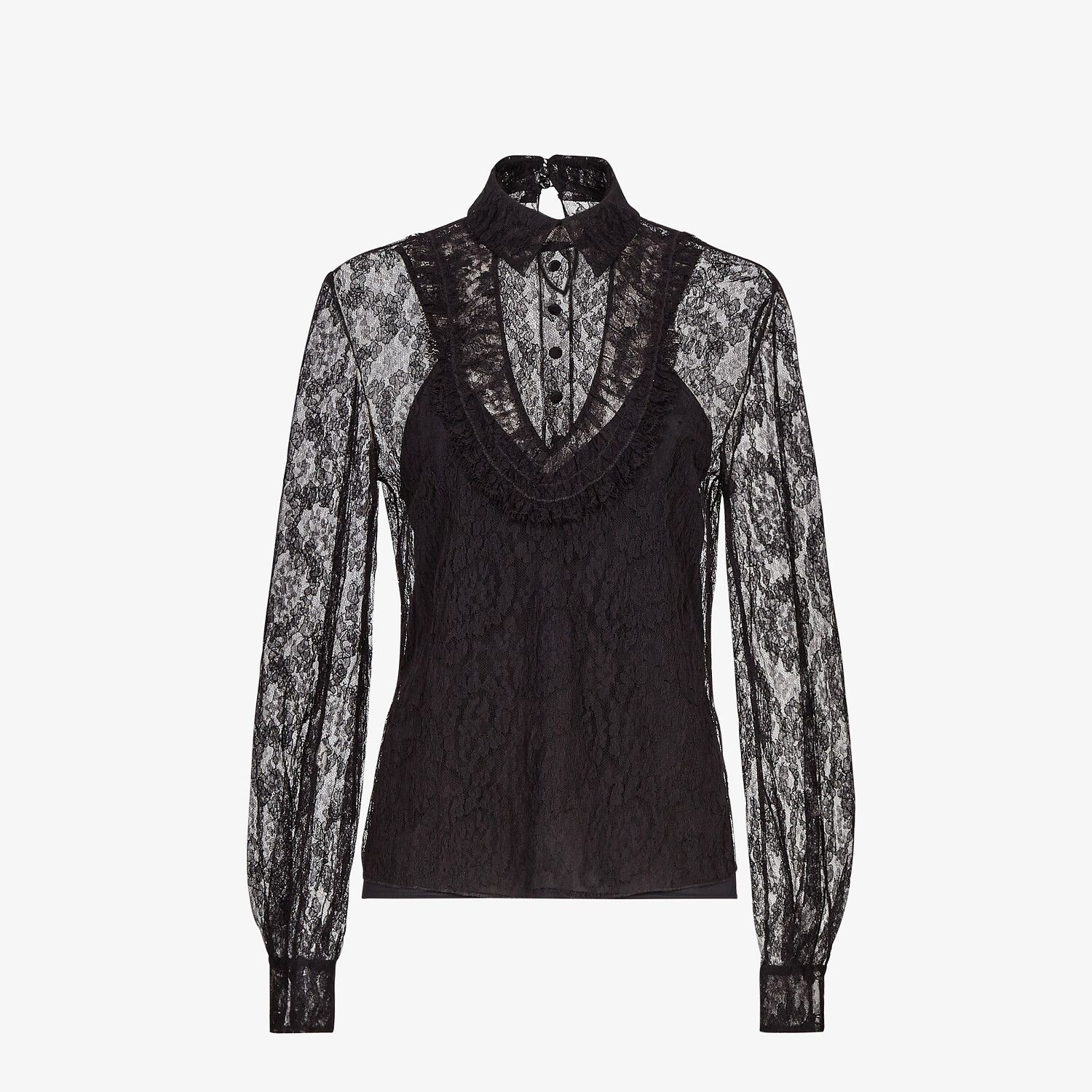 Black lace shirt - 1