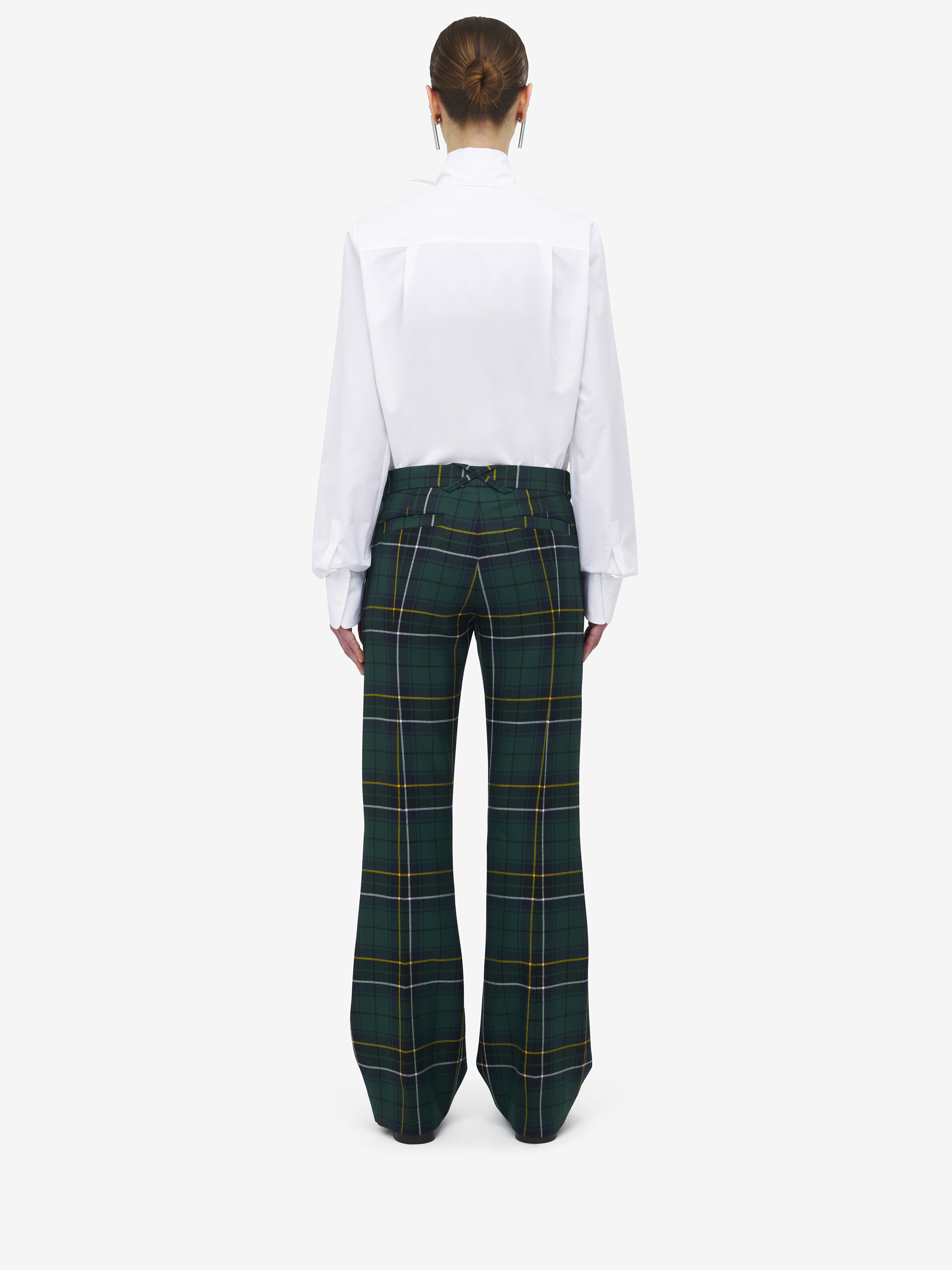 Wool Tartan Trousers - 4
