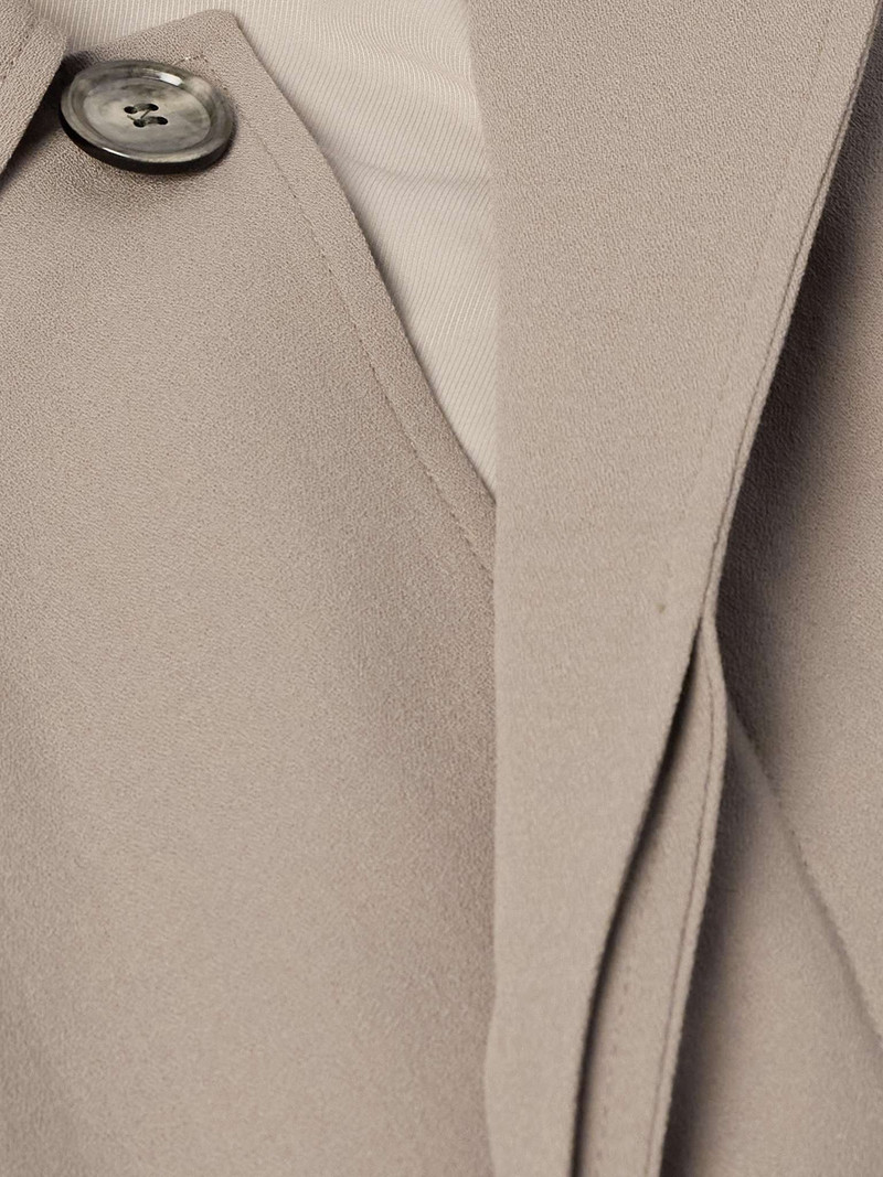 Belted Wool-Crepe Coat 5