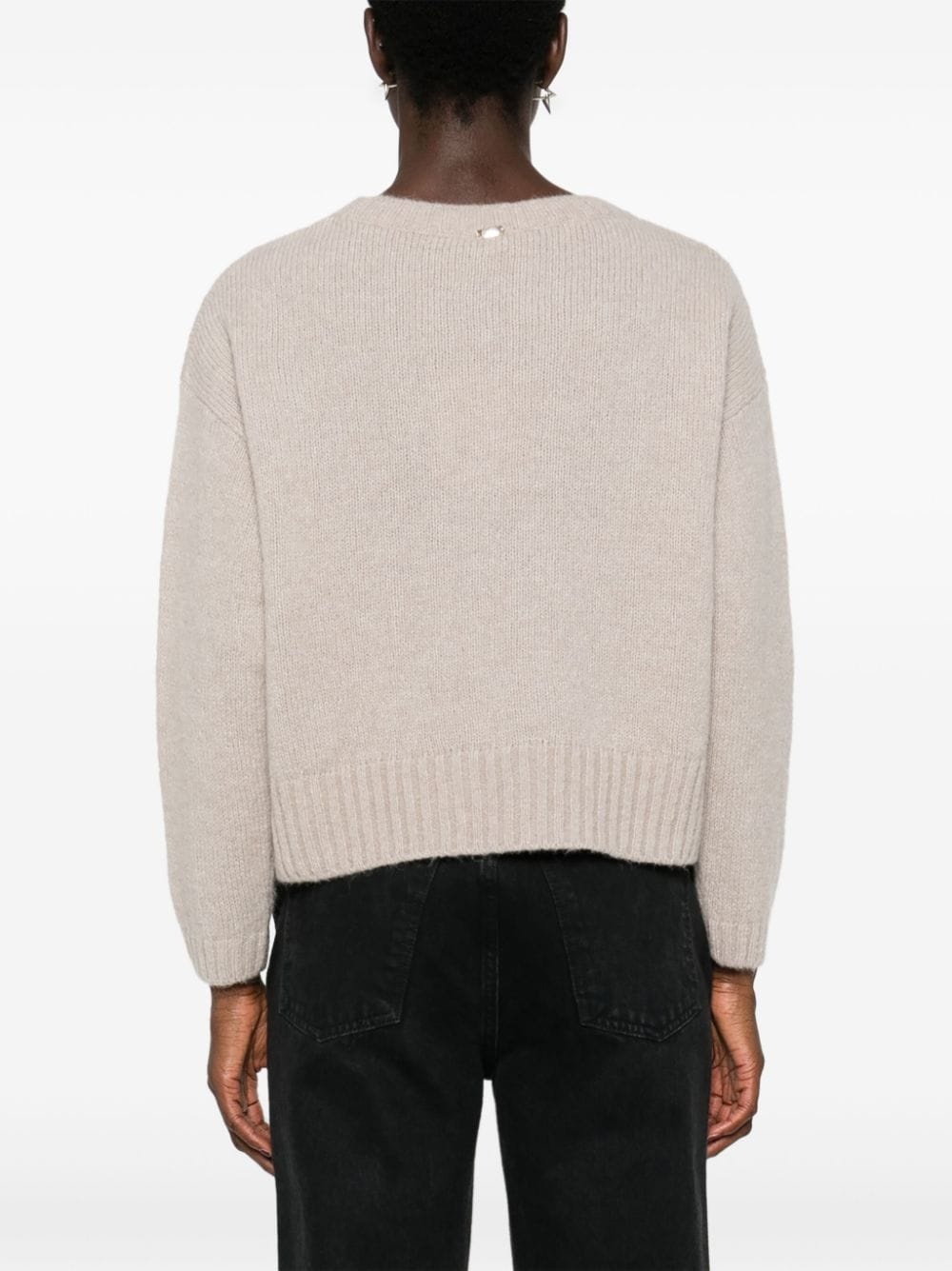logo-charm sweater - 7