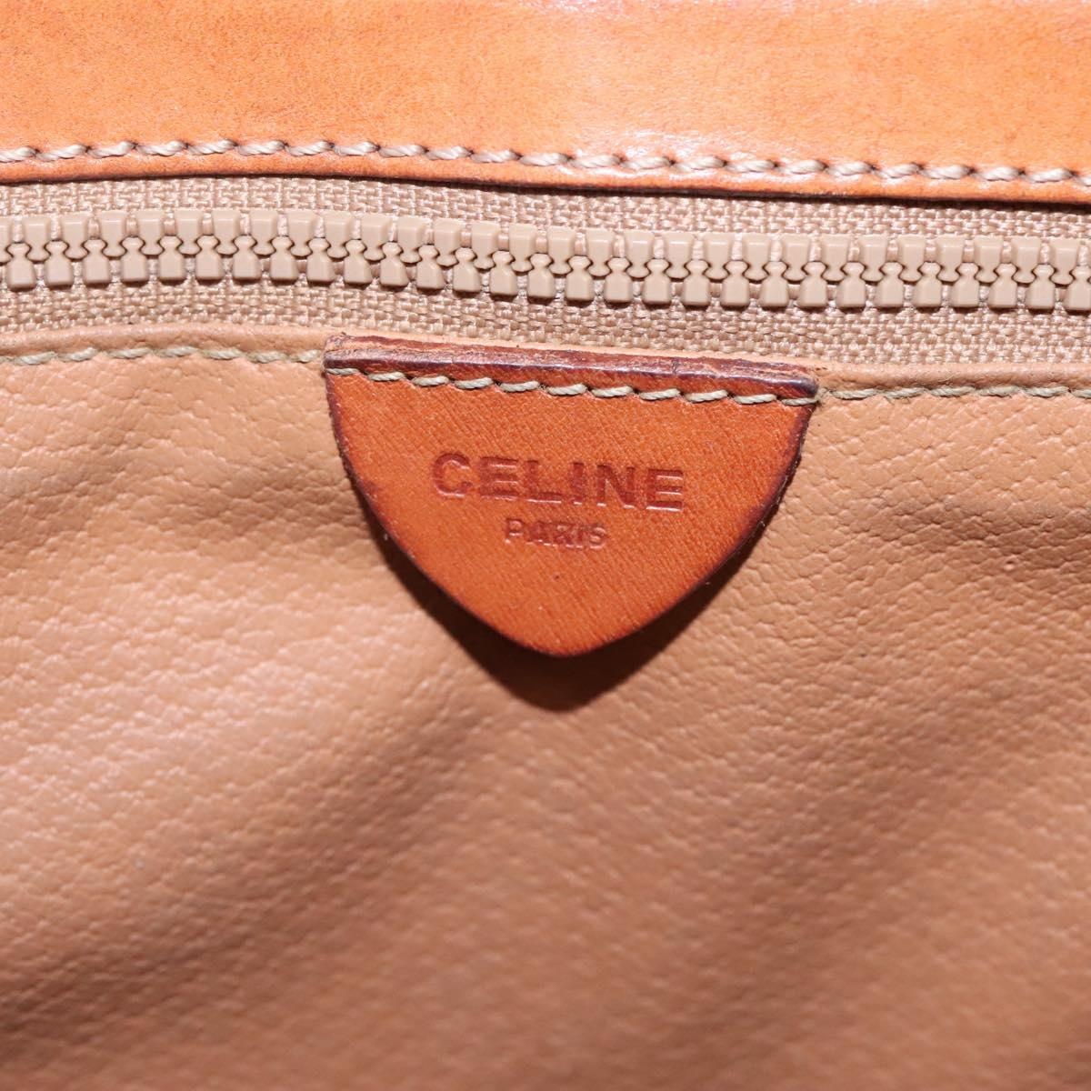 CELINE Macadam Canvas Shoulder Bag Pvc Leather Brown - 15