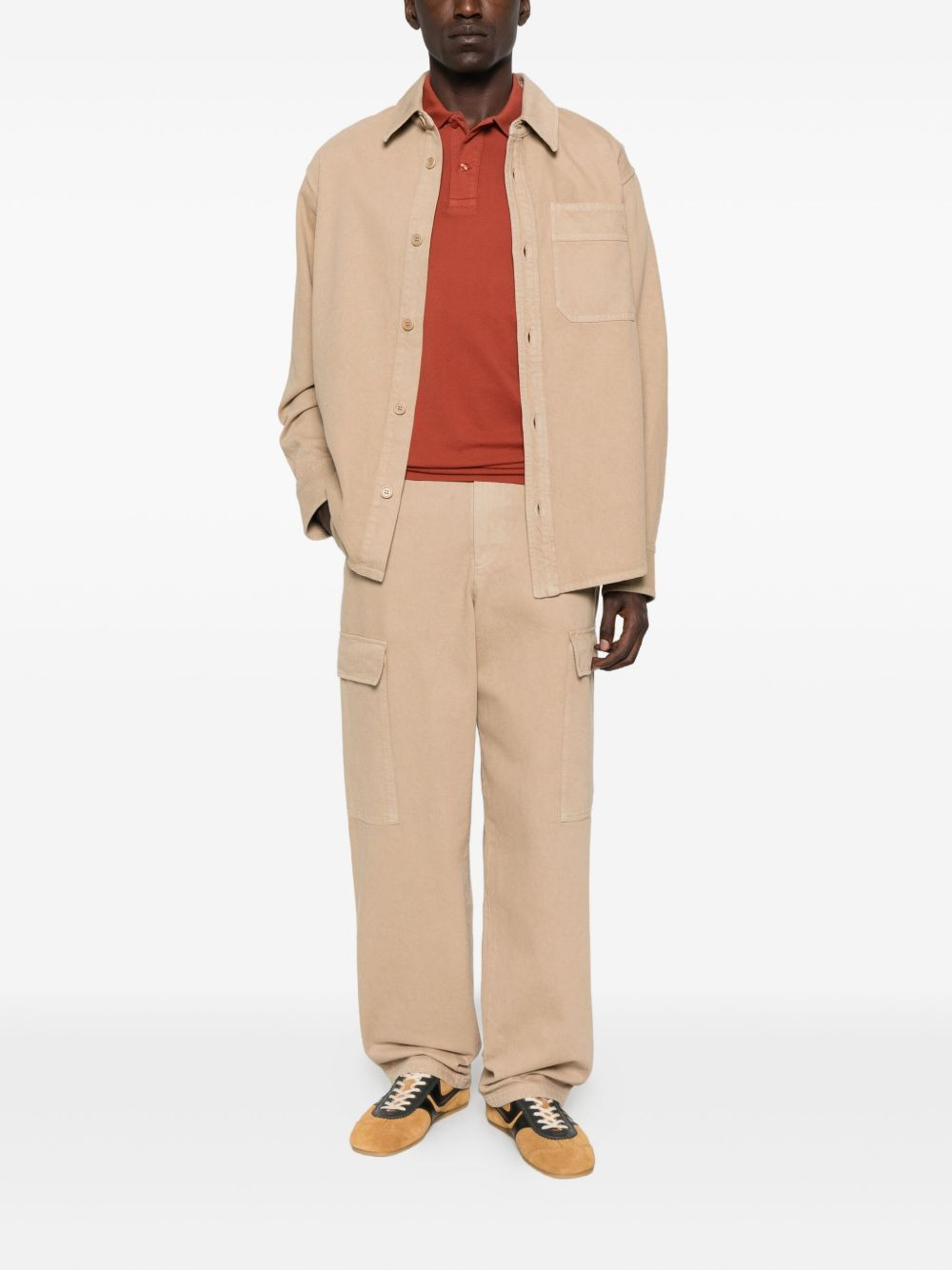 pocket button-down jacket - 2