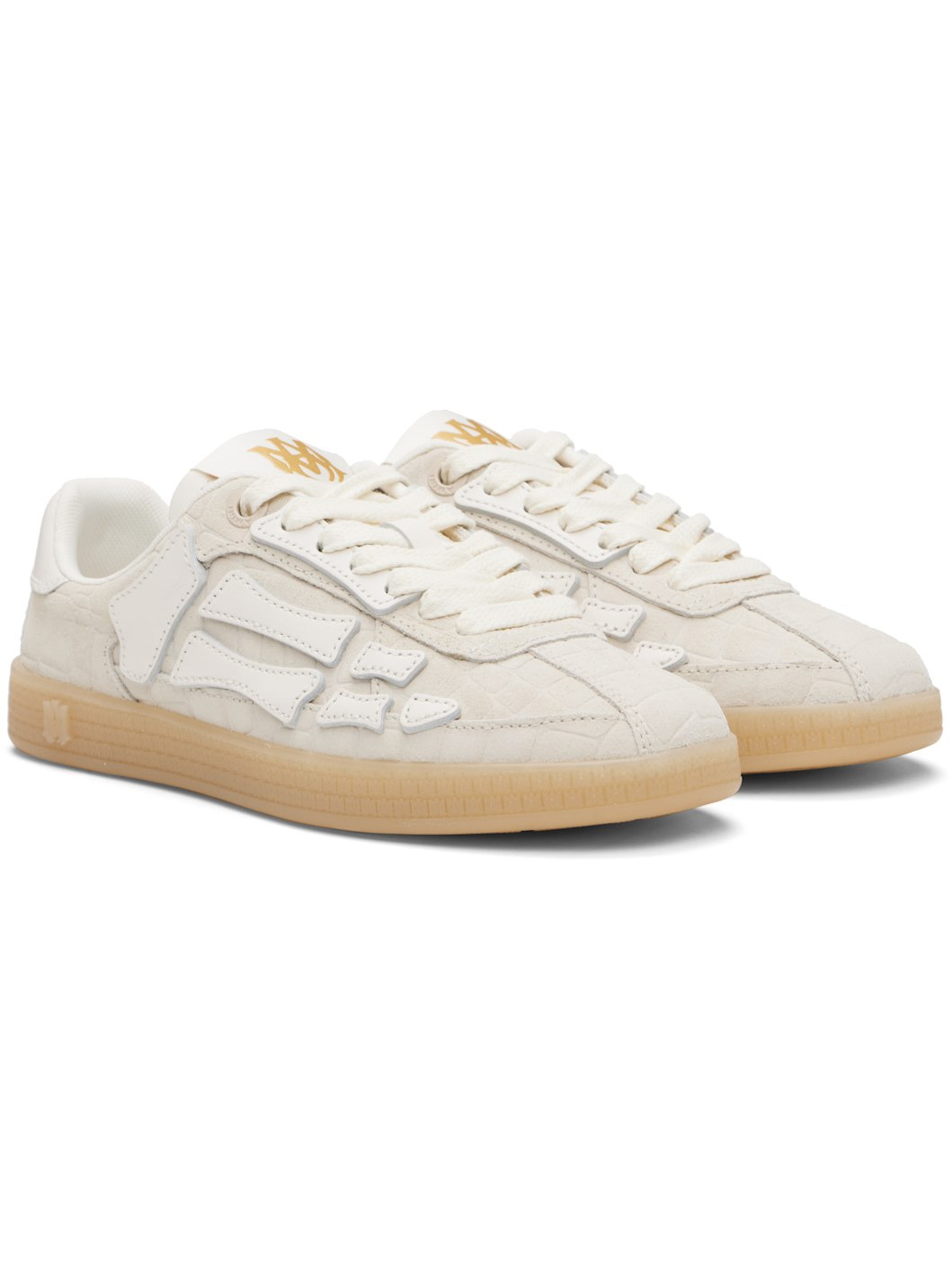Off-White Croc Debossed Pacific Bones Sneakers - 4