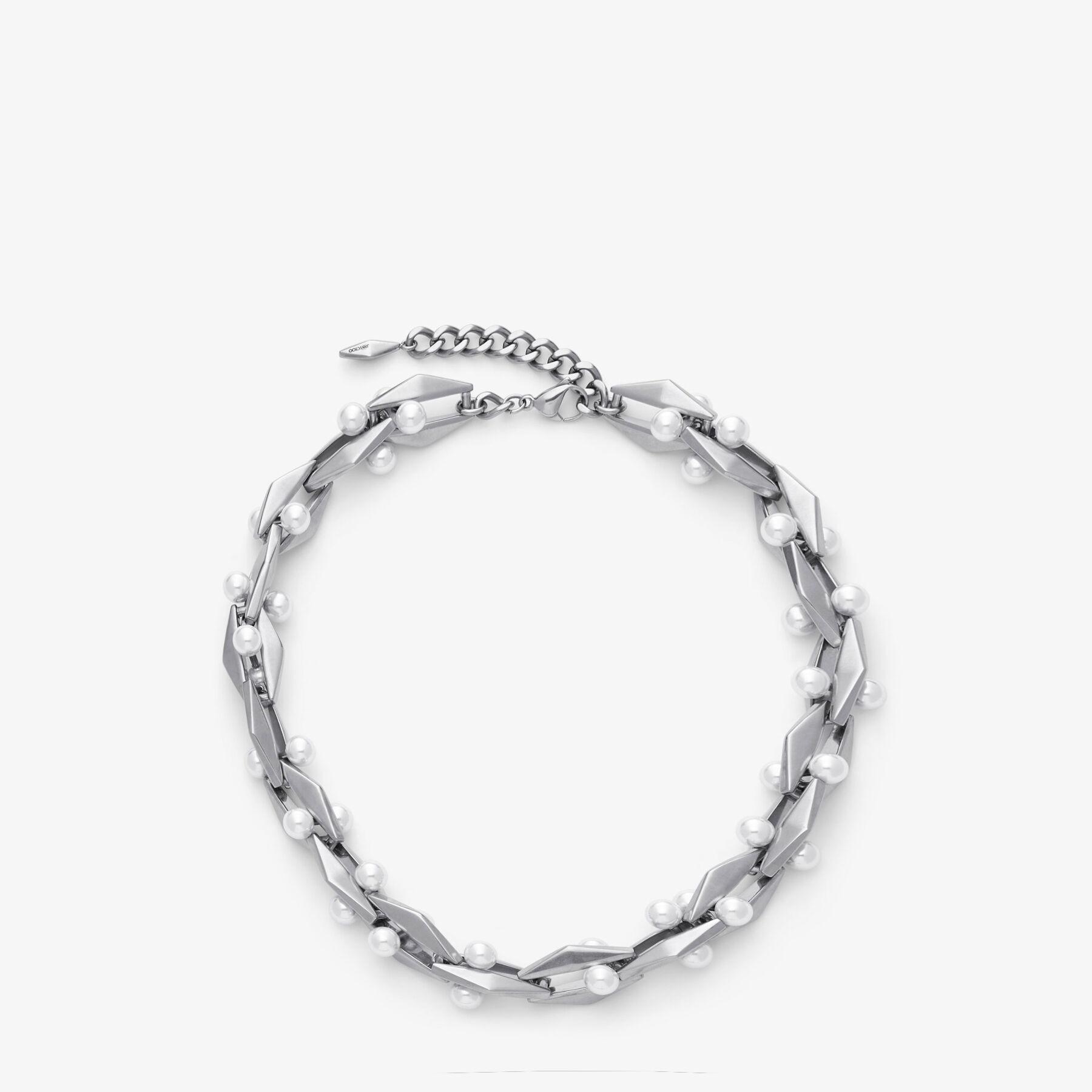 Diamond Chain Necklace
Antique Silver Finish Pearl Necklace - 1