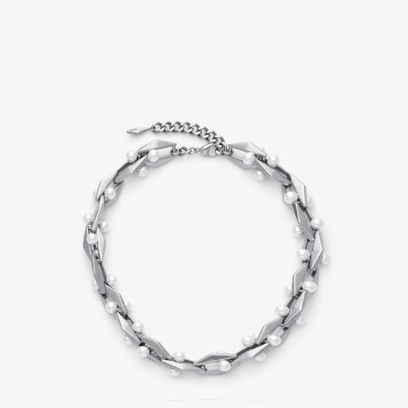 Diamond Chain Necklace
Antique Silver Finish Pearl Necklace 1