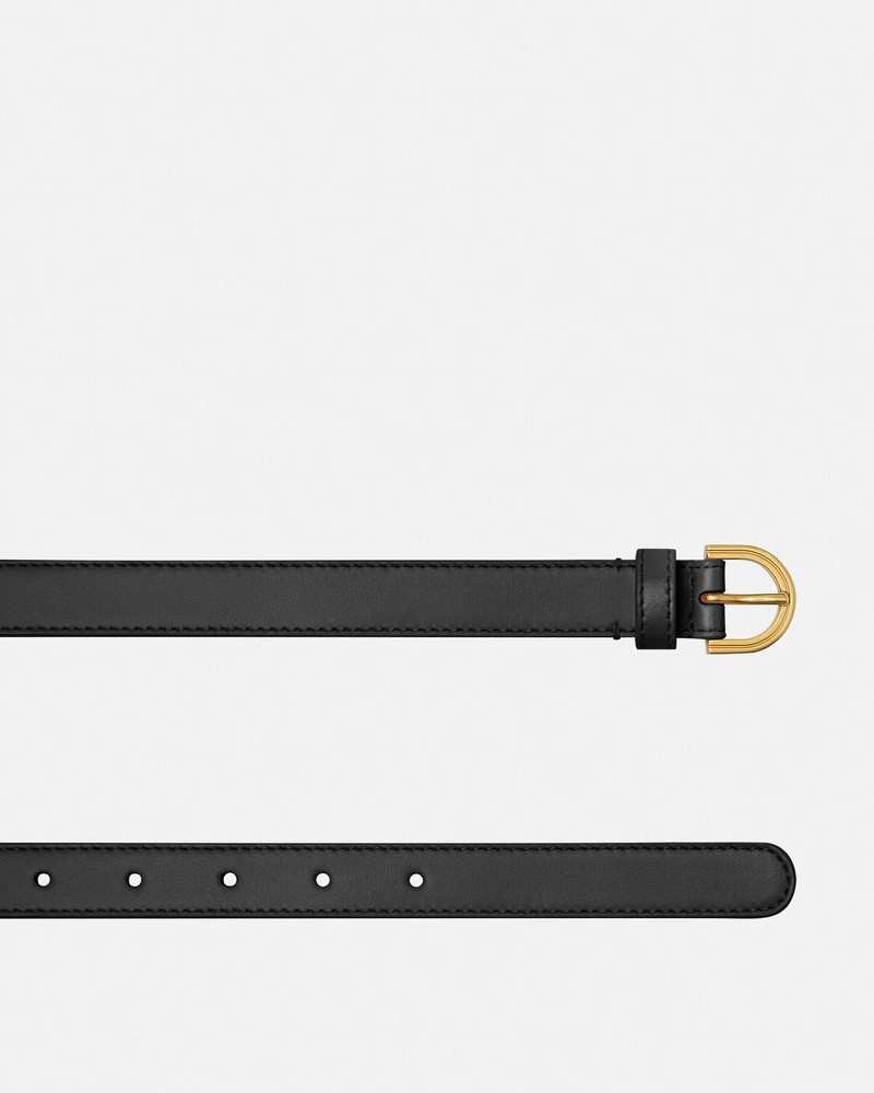 VERSACE Gianni Ribbon Leather Belt 0.8" / 2 cm outlook