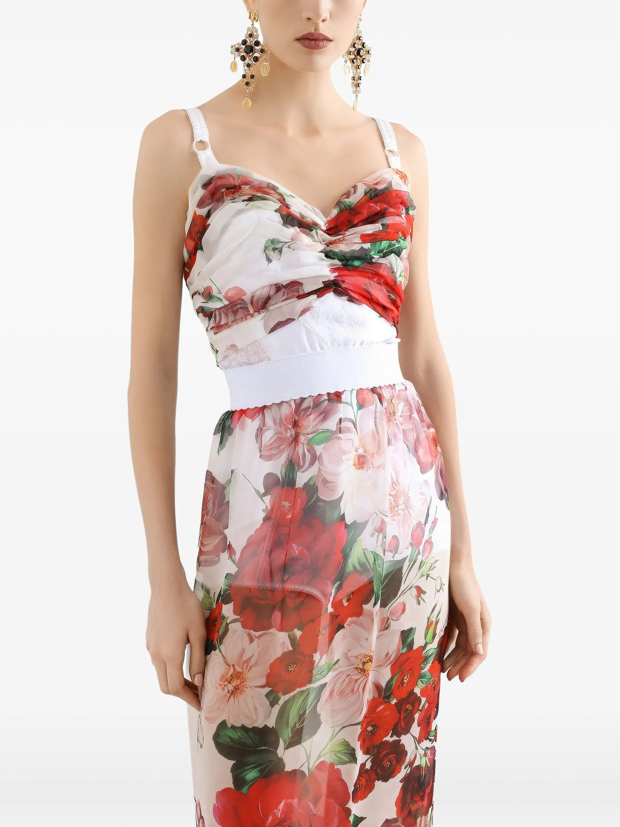 floral-print top - 4