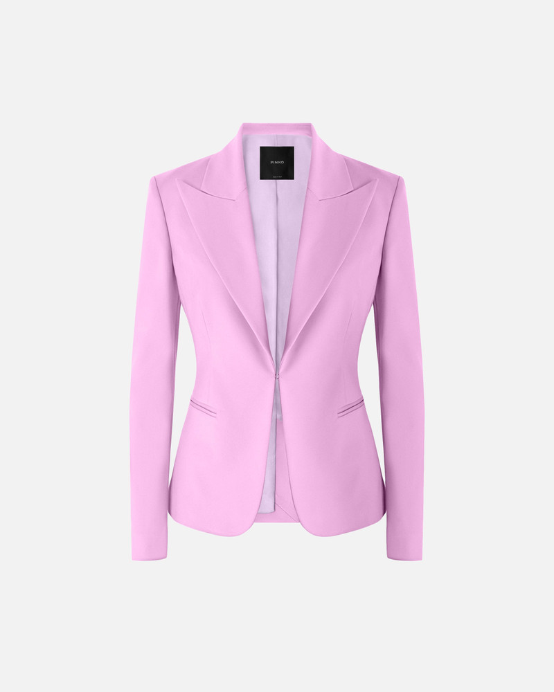 STRETCH LINEN AND VISCOSE BLAZER 1