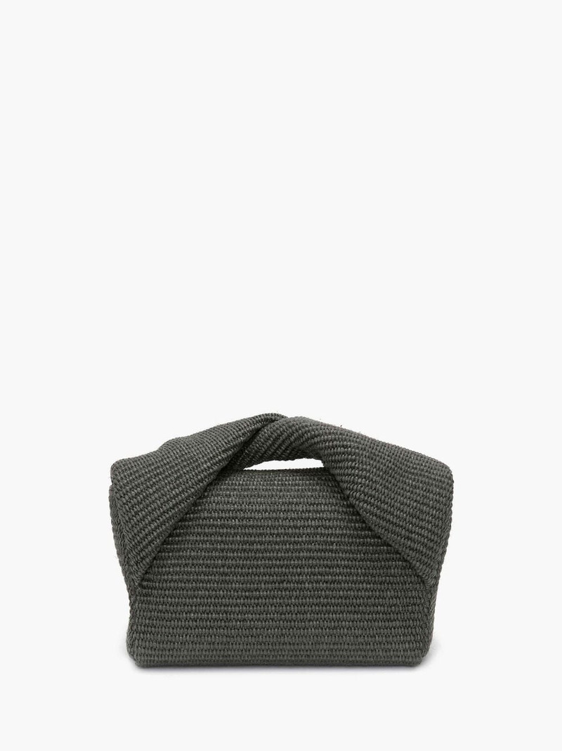 LARGE TWISTER - RAFFIA TOP HANDLE BAG 4