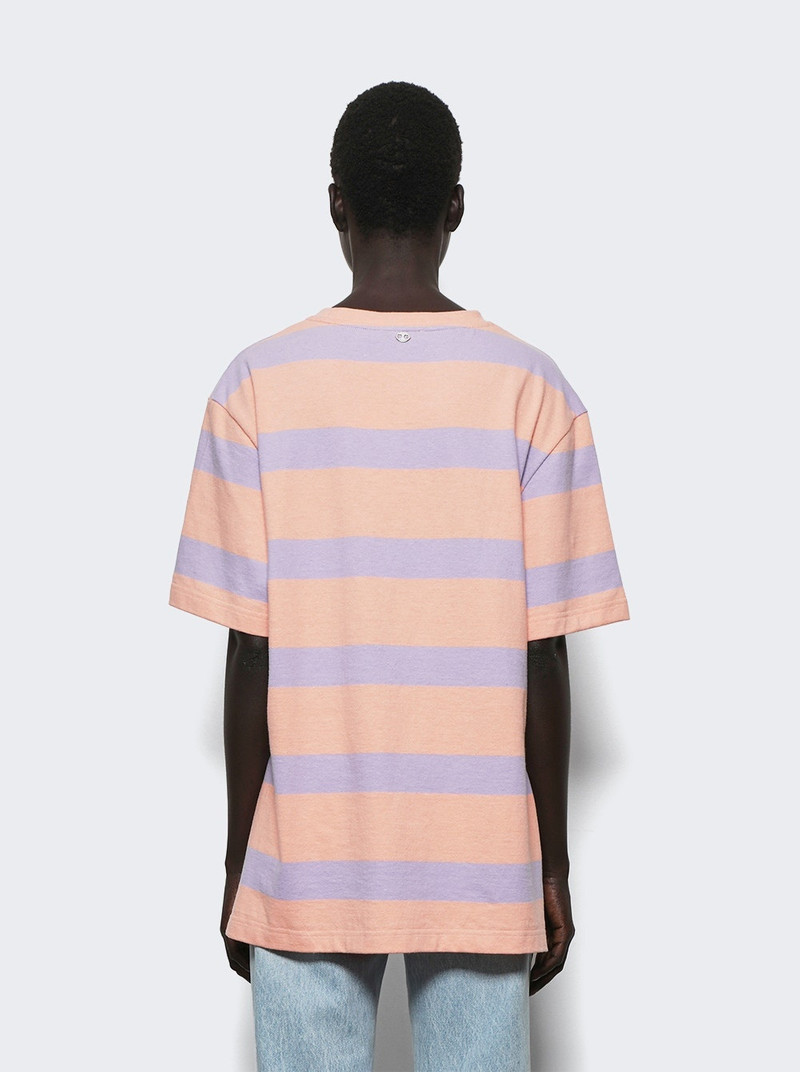 Tee Shirt Stripes Peach And Lavander 4