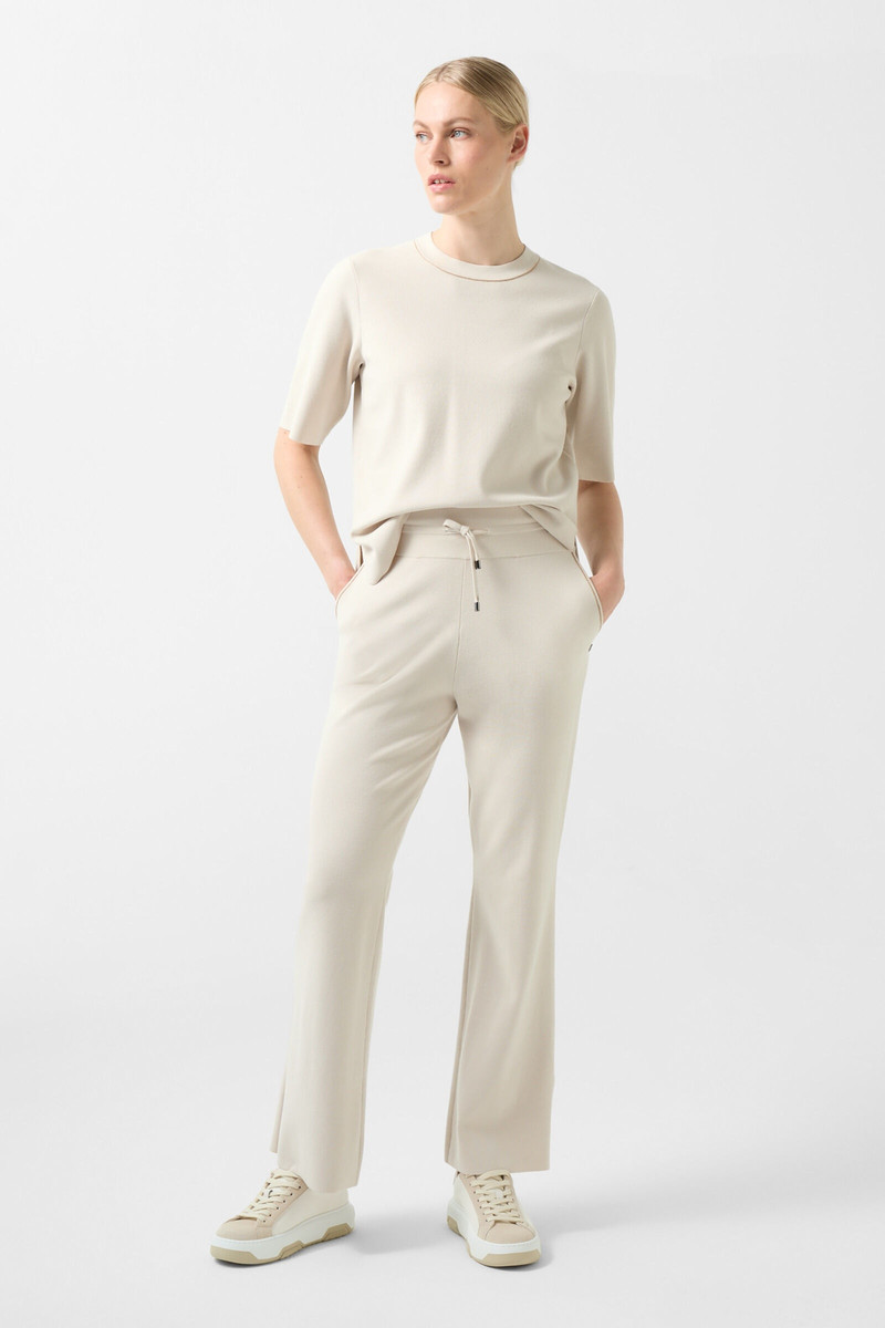 BOGNER Manon knitted trousers in Sand outlook
