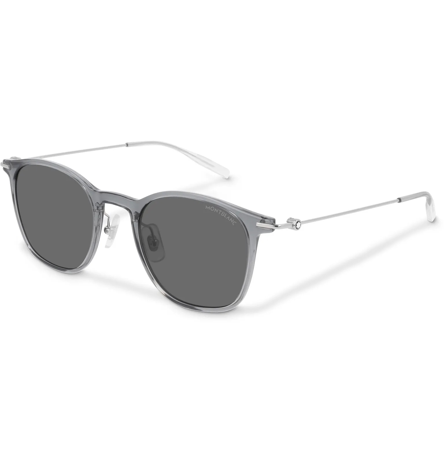 Round-Frame Silver-Tone and Acetate Sunglasses - 1