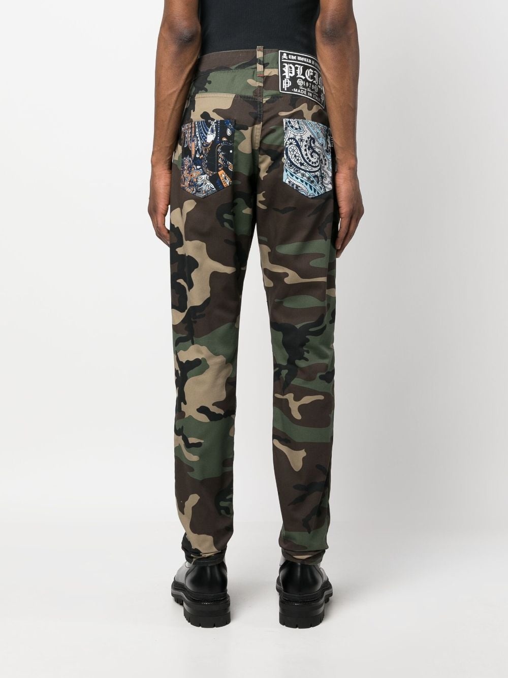 camouflage-print straight-leg jeans - 4