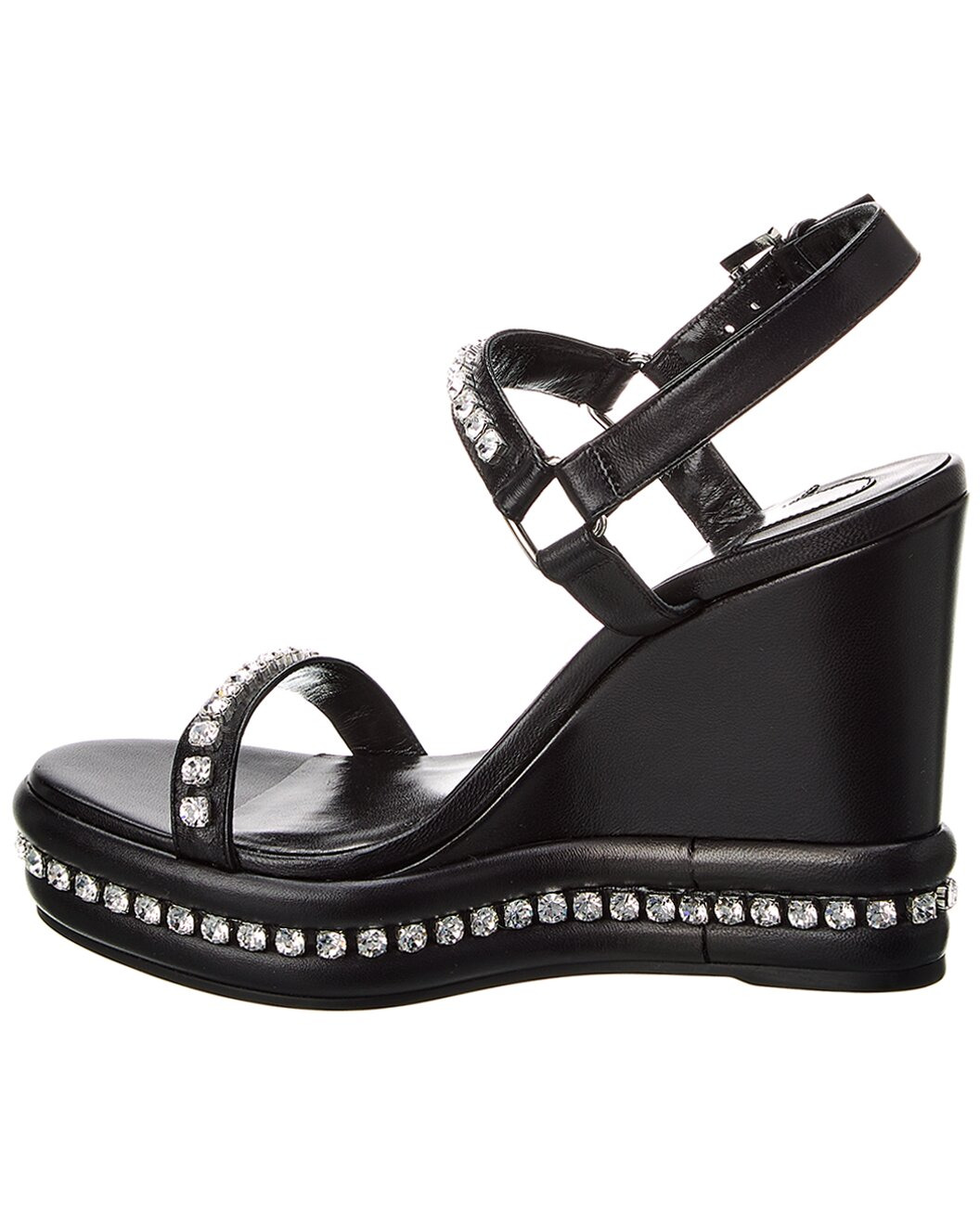 Christian Louboutin Pyrastrass 110 Leather Wedge Sandal - 2
