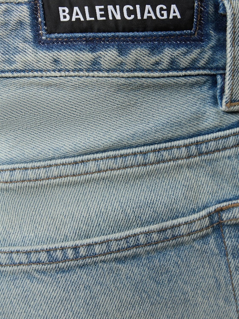 Cotton denim bootcut jeans - 4