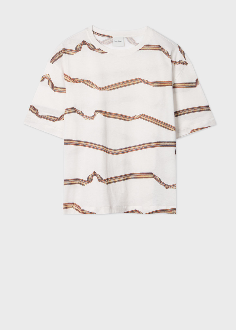 Women's 'Signature Stripe' Ribbon T-Shirt 1