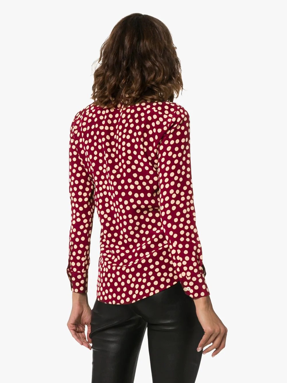 polka dot print shirt - 4