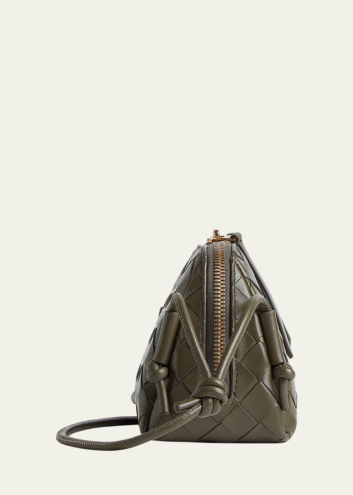 Zip Leather Pouch Shoulder Bag - 5