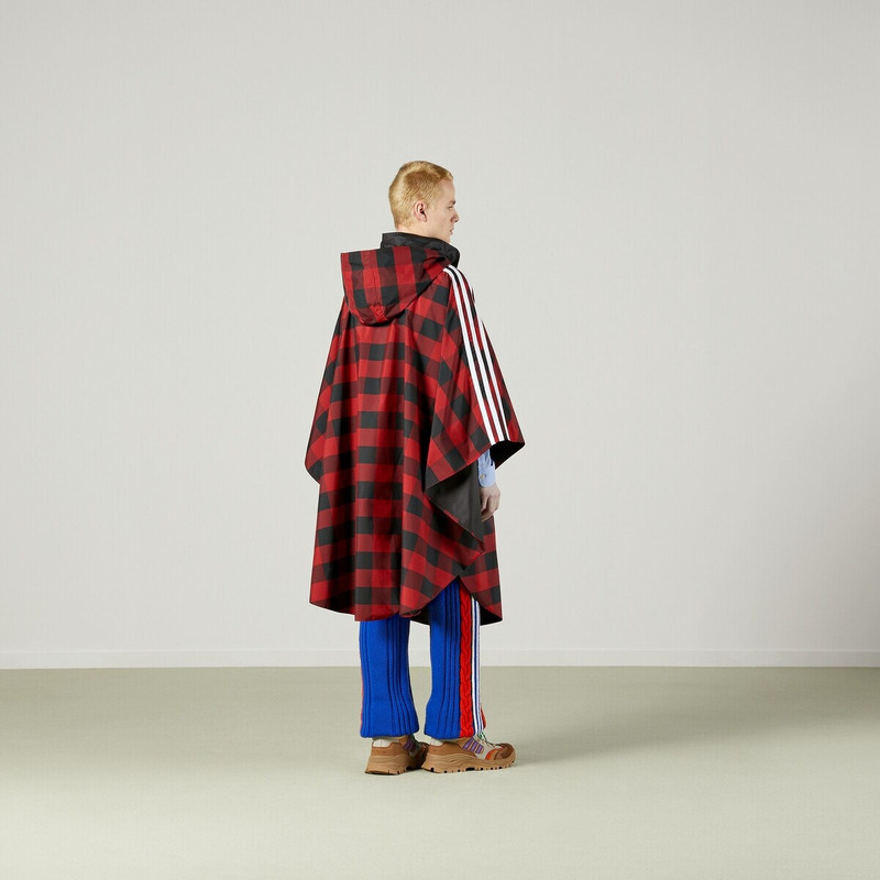 adidas x Gucci Gingham nylon cape coat 8