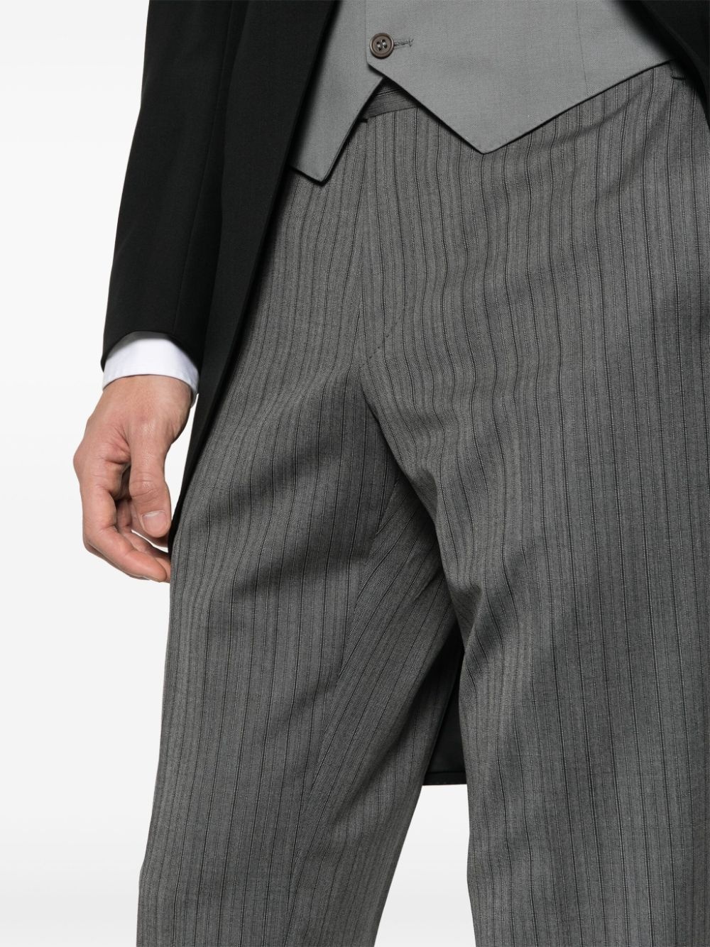single-breasted wool suit - 7