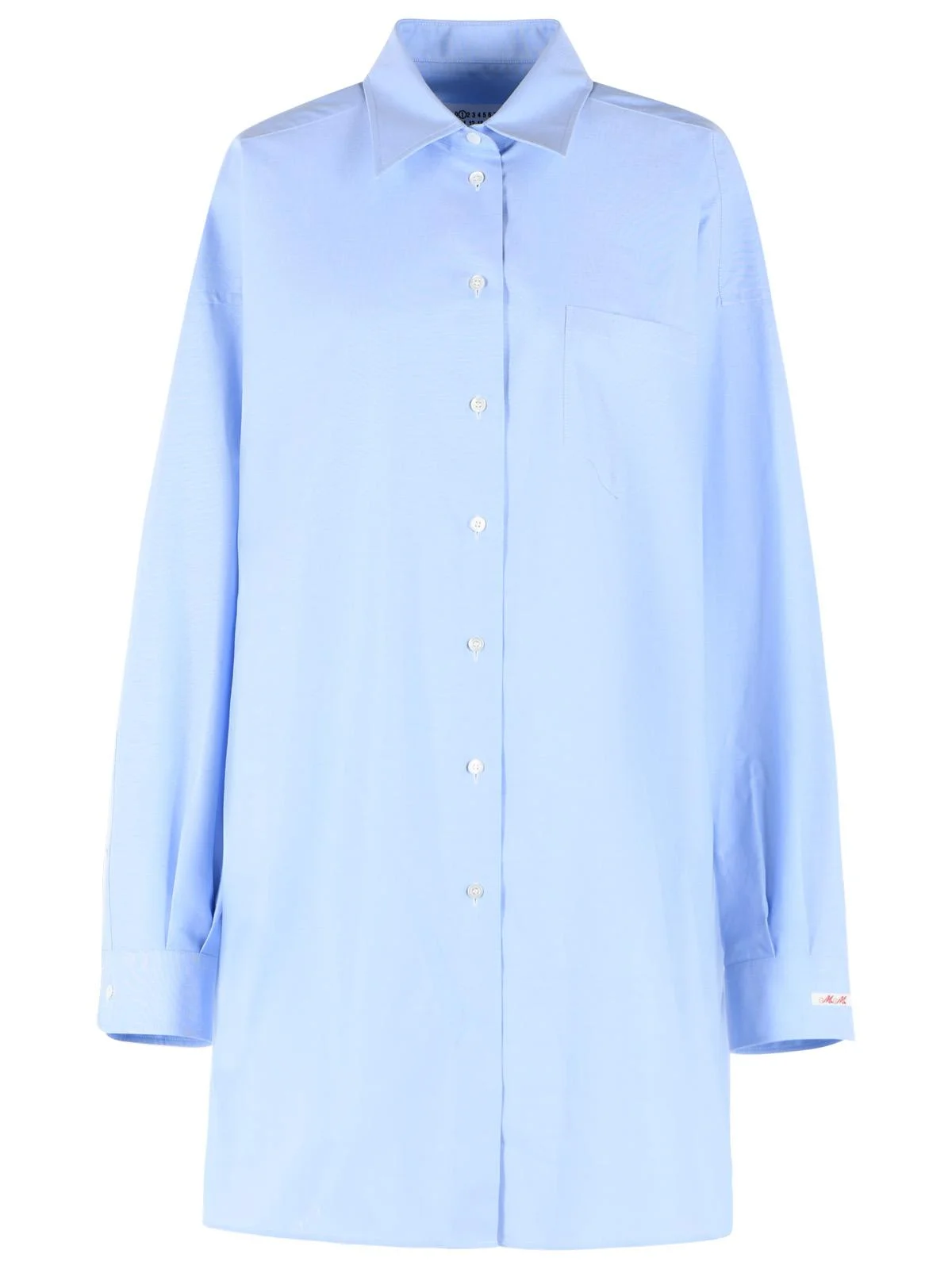 Maison Margiela Light Blue Cotton Shirt Women - 1