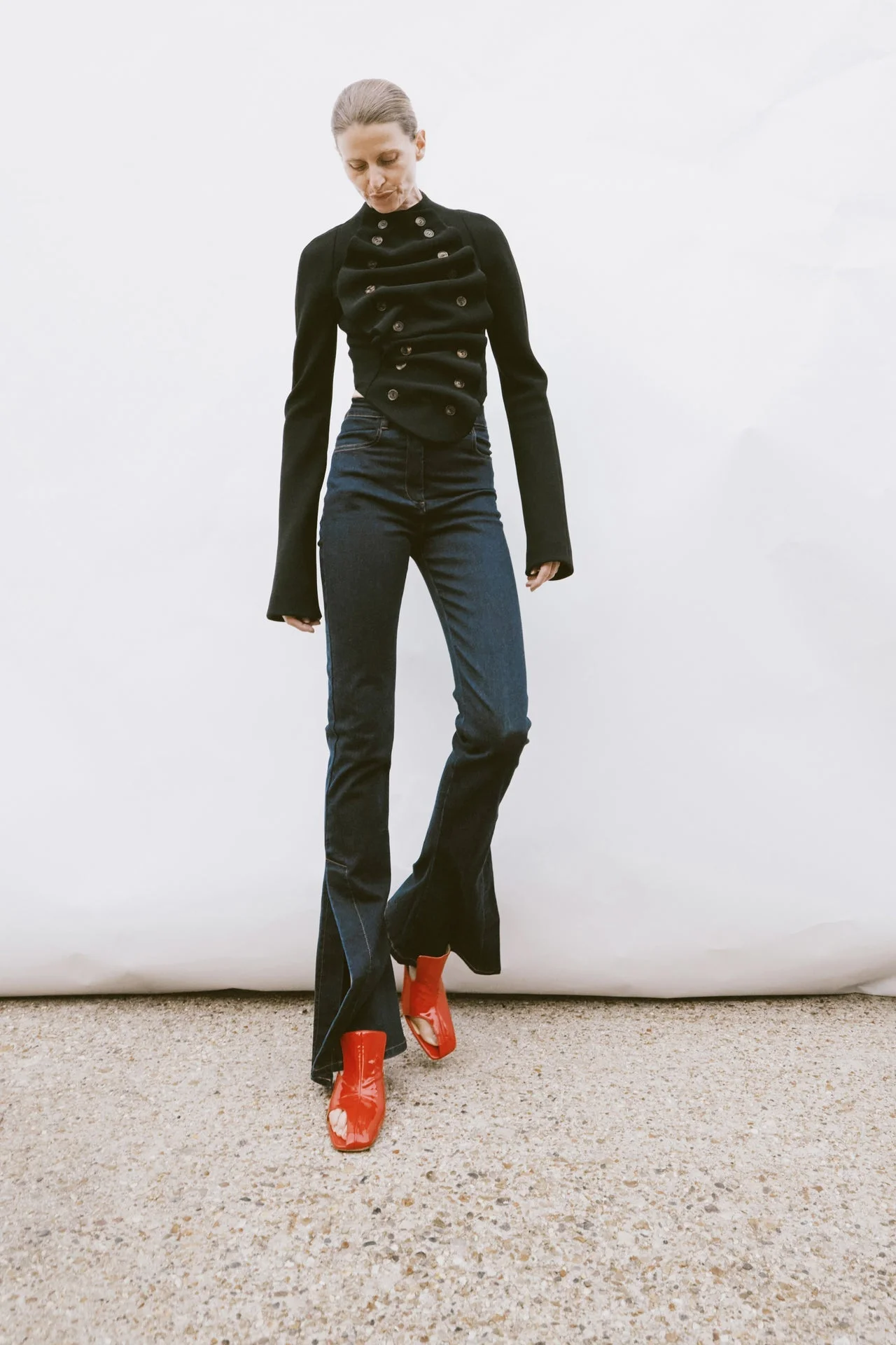 BIB-FRONT STRUCTURED JACKET BLACK - 1
