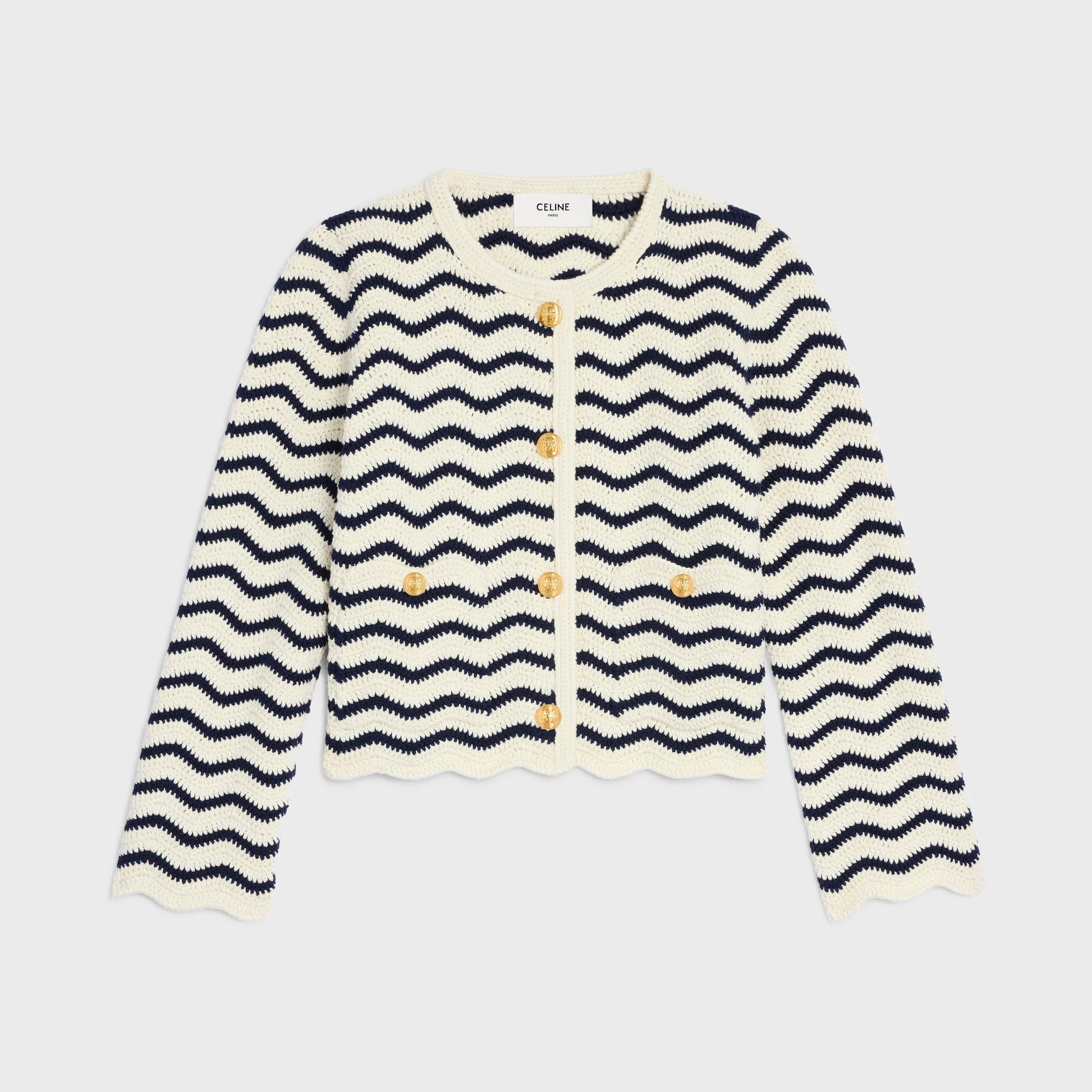 cardigan jacket IN crochet cotton - 1