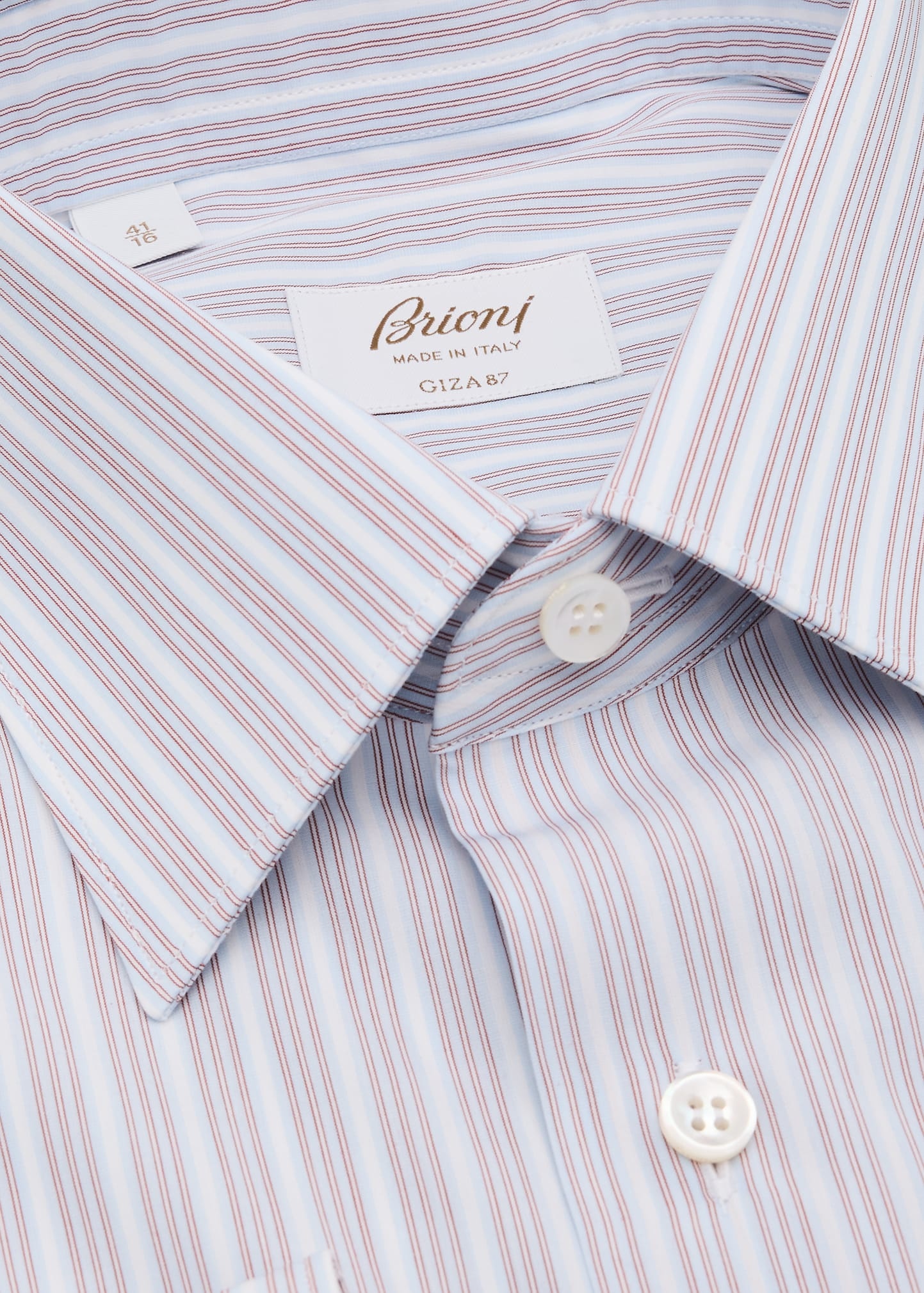 Men's Giza 87 Cotton Multi-Stripe Dress Shirt - 2