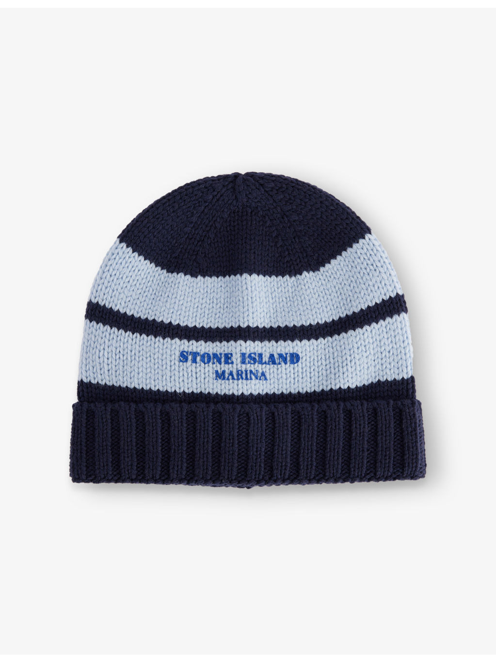Marina Striped Wool Beanie Hat - 1