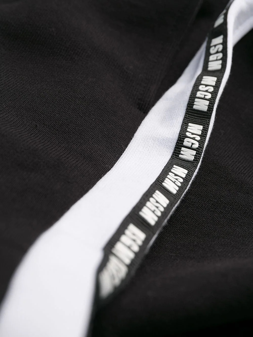 logo tape track pants - 6