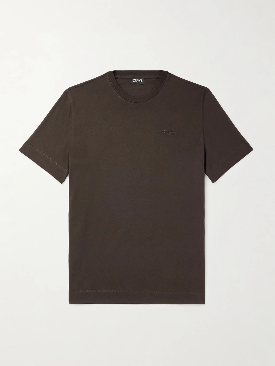 Logo-Embroidered Cotton-Jersey T-Shirt - 1
