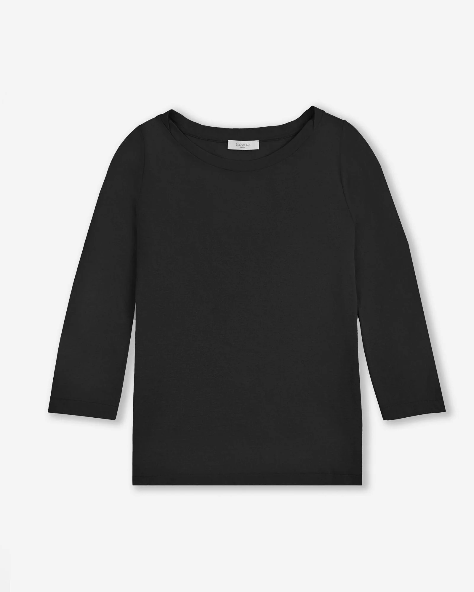 Regular fit jumper with boat neckline in organic IceCotton - 1