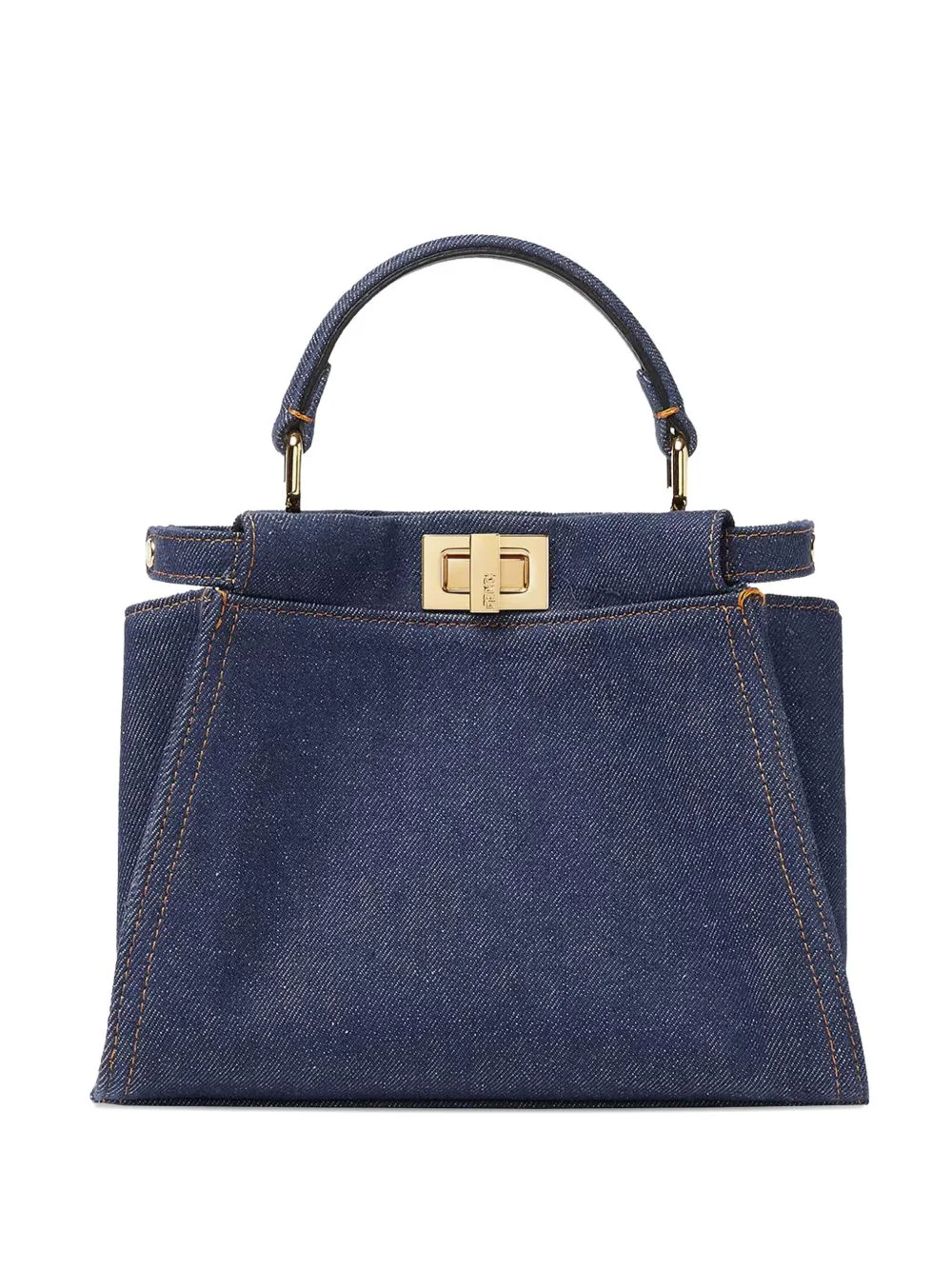 small Peekaboo top-handle tote bag - 1