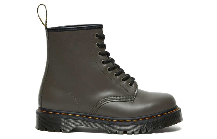 Dr.Martens 1460 Bex Smooth Leather Platform Boots 'Khaki Grey' 27140481 - 2