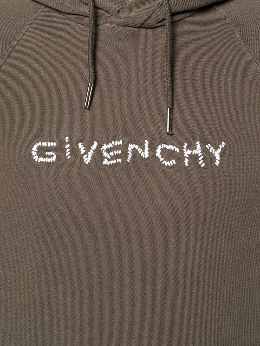 embroidered logo hoodie - 5