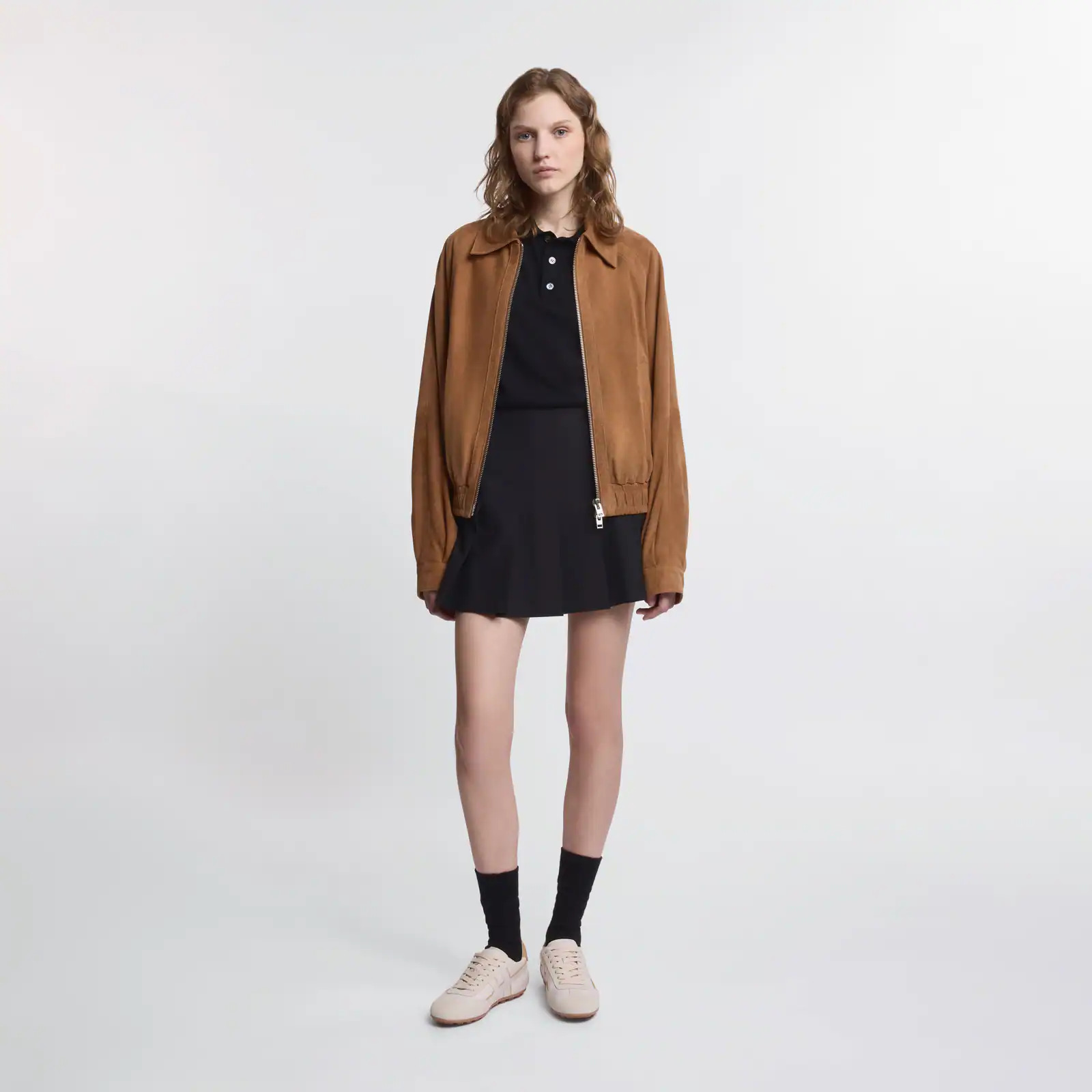 Bomber jacket in suede - 3