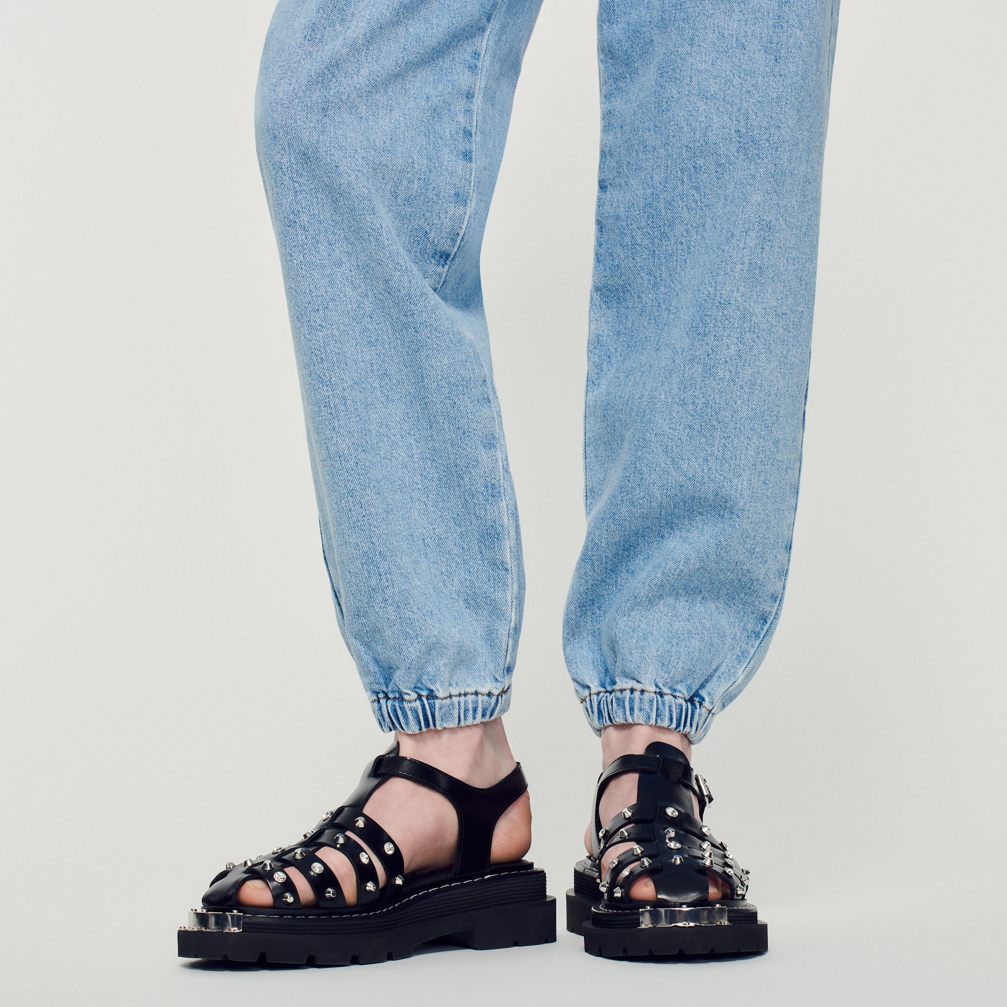 Faded denim jeans - 4