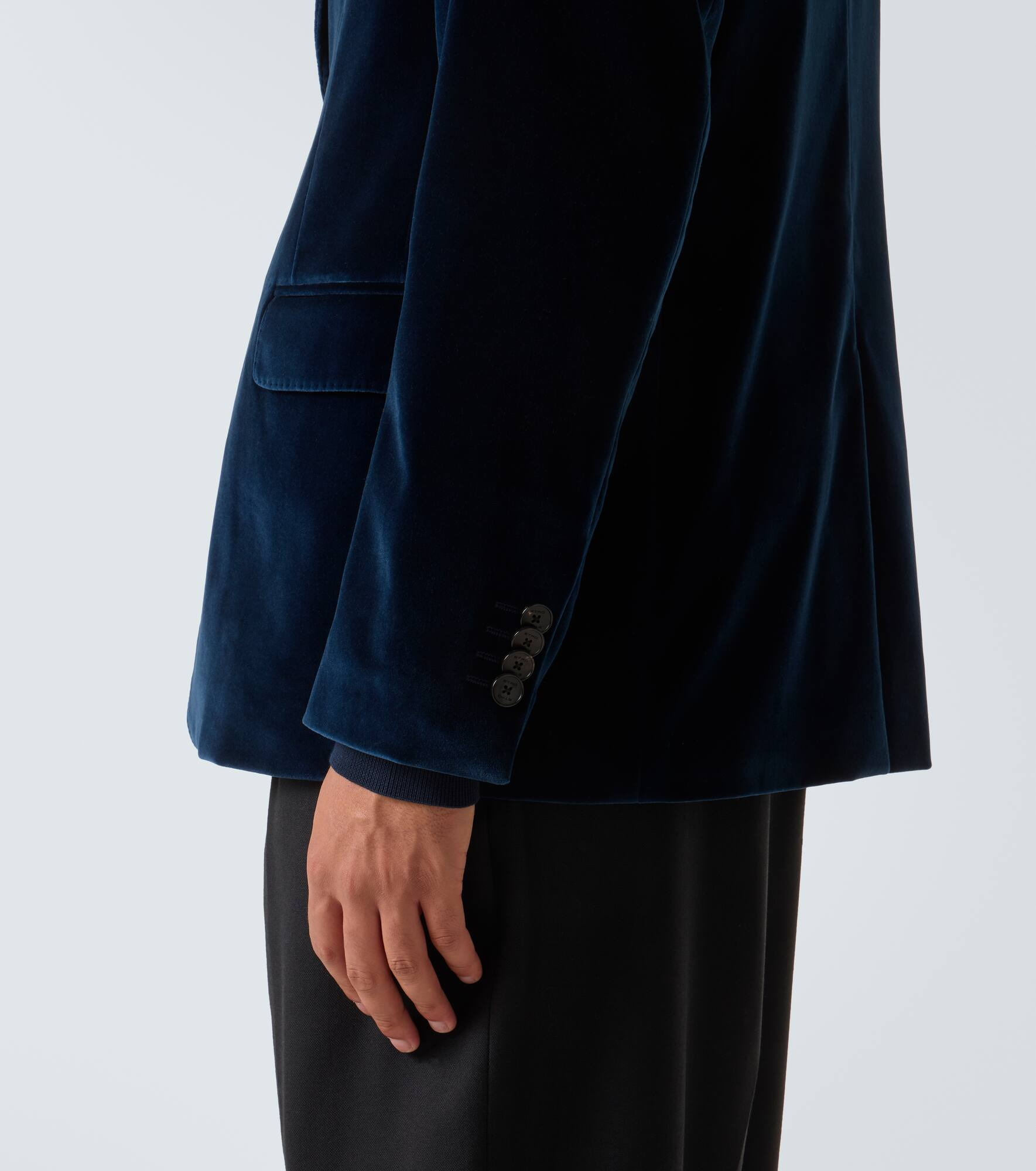 Cotton velvet blazer - 6