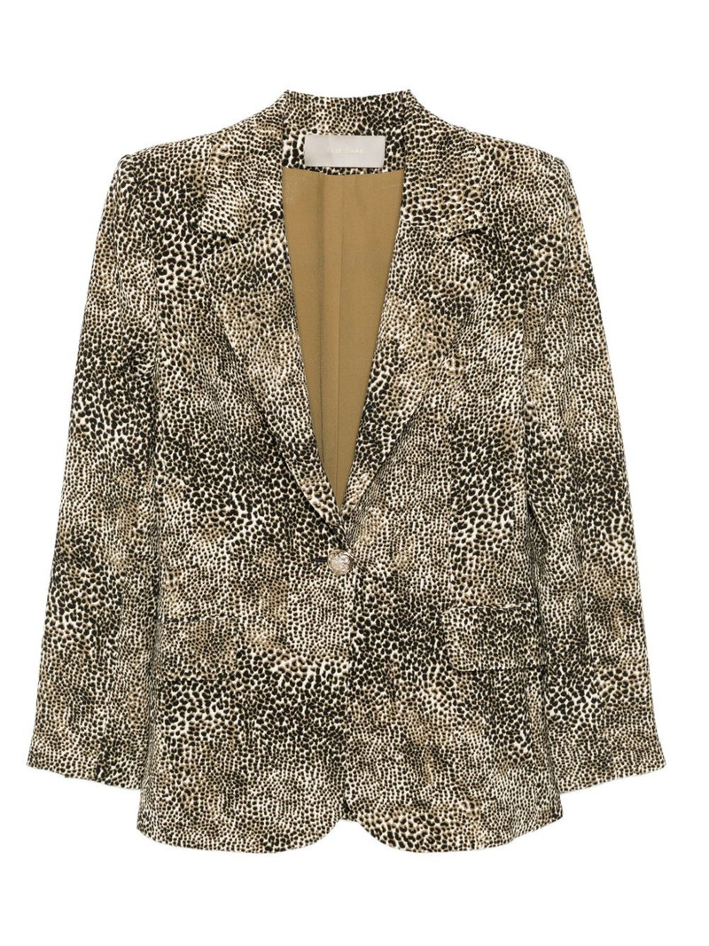animalier-print blazer 1